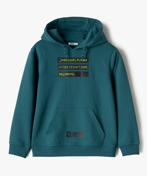 Sweat garçon à capuche avec motif ou inscription vue1 - GEMO (ENFANT) - GEMO