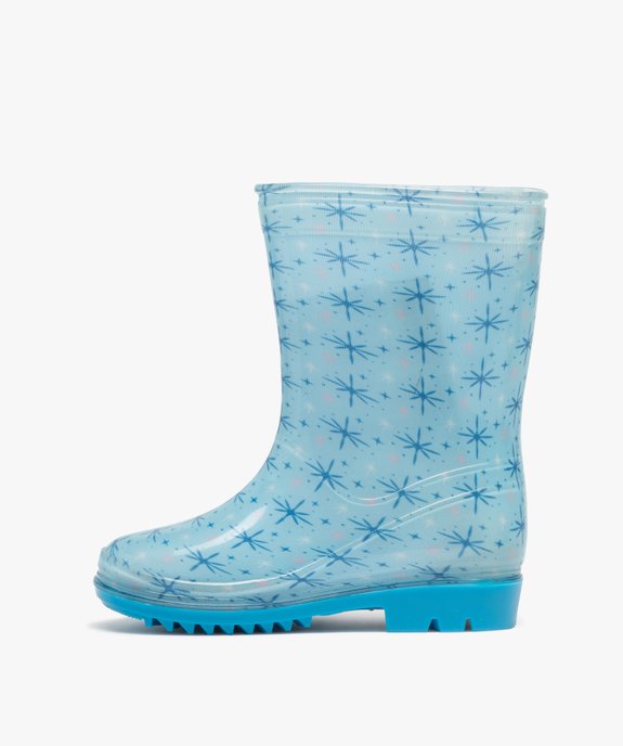 Bottes de pluie fille à semelle crantée - Reine des Neiges vue3 - REINE DES NEIGE - GEMO