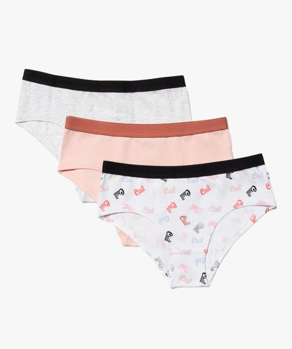 Shorties fille modèles variés (lot de 3) vue1 - GEMO 4G FILLE - GEMO