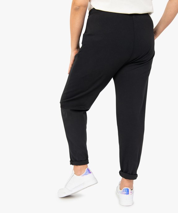 Pantalon femme grande taille avec couture sur l’avant  vue3 - GEMO (G TAILLE) - GEMO