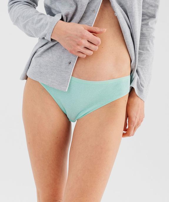 Culotte en maille côtelée femme (lot de 2) vue4 - GEMO 4G FEMME - GEMO