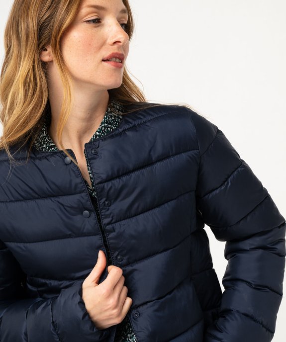 Blouson matelassé à col rond femme vue5 - GEMO 4G FEMME - GEMO