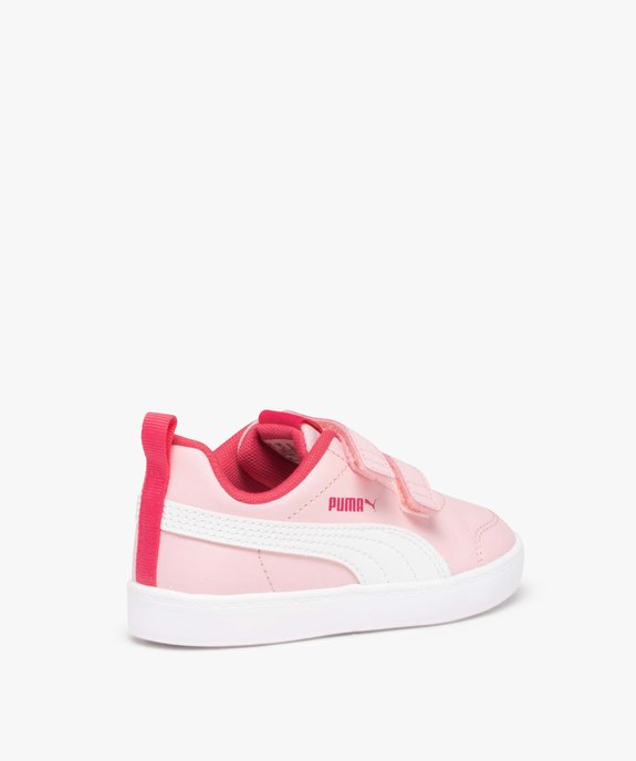 Baskets fille unies à fermeture scratch – Puma Courtflex vue4 - PUMA - GEMO