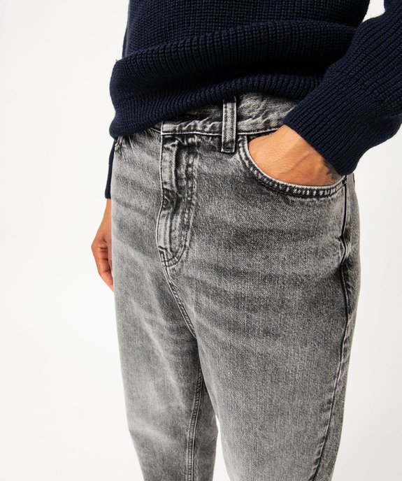 Jean cropped en denim délavé homme vue2 - GEMO (HOMME) - GEMO