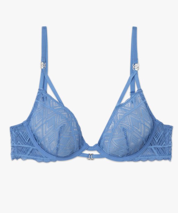 Soutien-gorge corbeille en dentelle avec liens femme vue4 - GEMO(HOMWR FEM) - GEMO