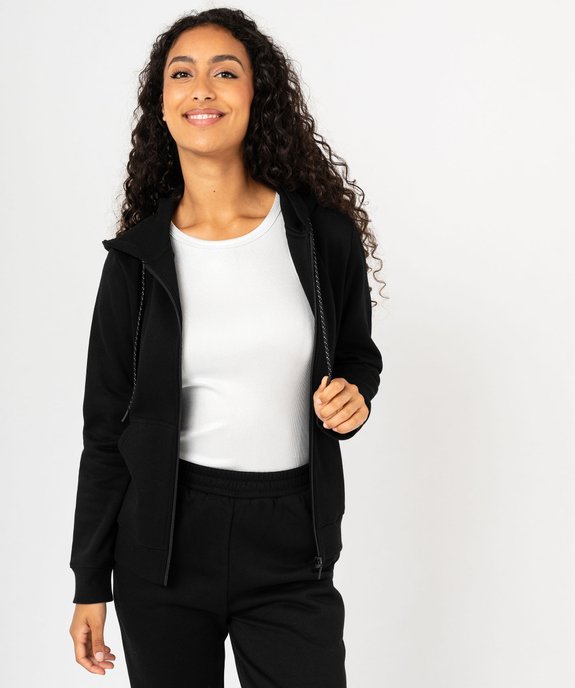 Sweat zippé à capuche femme vue1 - GEMO(FEMME PAP) - GEMO