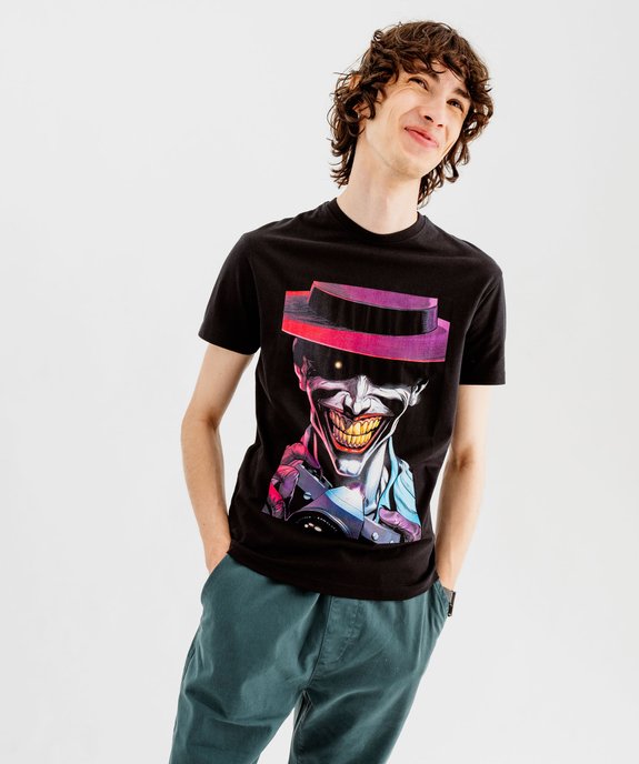 Tee-shirt manches courtes imprimé Le Joker homme - Batman vue1 - JOKER - GEMO