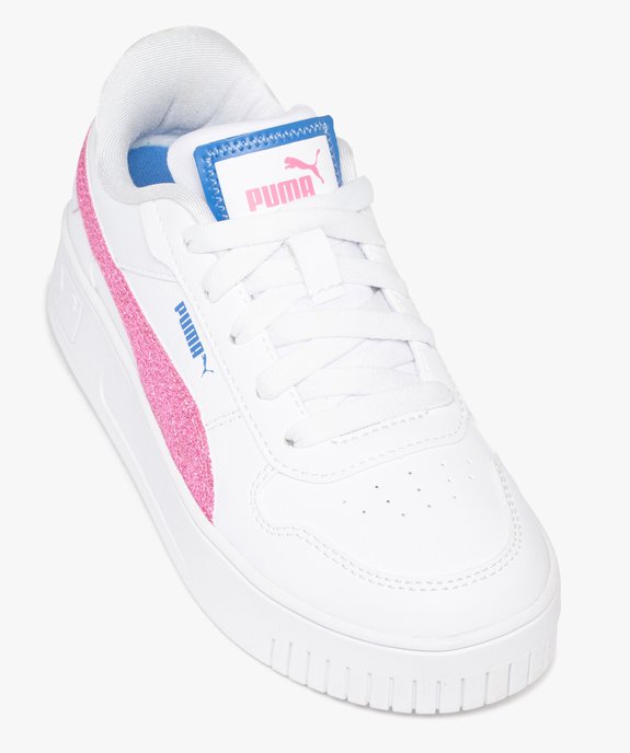 Baskets fille à semelle plateforme avec bande latérale pailletée - Puma vue5 - PUMA - GEMO