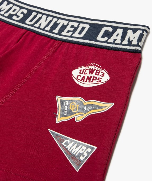 Boxer imprimé avec taille élastique garçon - Camps United vue2 - CAMPS - GEMO