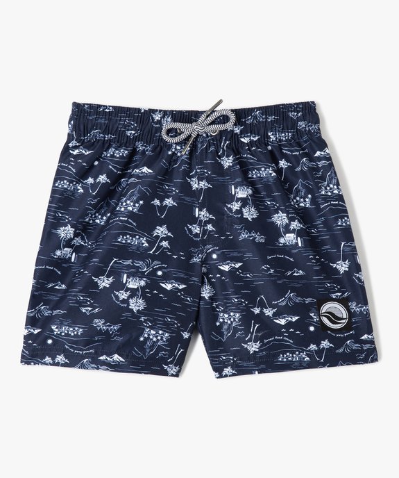 Short de bain garçon à motifs exotiques vue1 - GEMO (ENFANT) - GEMO