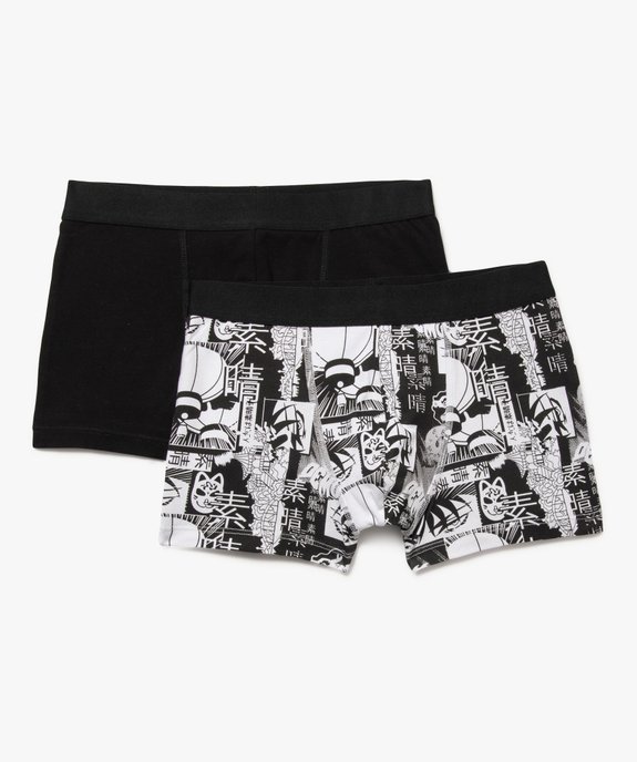 Boxer en coton stretch motif manga (lot de 2) garçon vue1 - GEMO 4G GARCON - GEMO