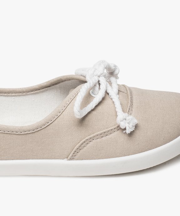 Ballerines en toile avec lacets cordelette femme - Valentina Baldano vue6 - VALENTINA BALDANO - GEMO