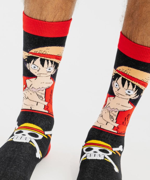 Chaussettes motif robot homme dans boite cadeau (lot de 2) - Freegun X One Piece vue3 - FREEGUN - GEMO