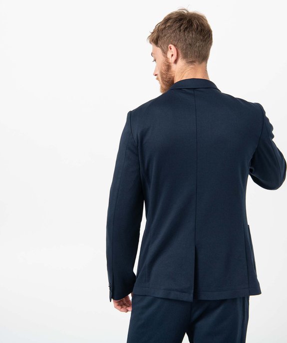 Veste de costume homme en matière stretch vue3 - GEMO (HOMME) - GEMO