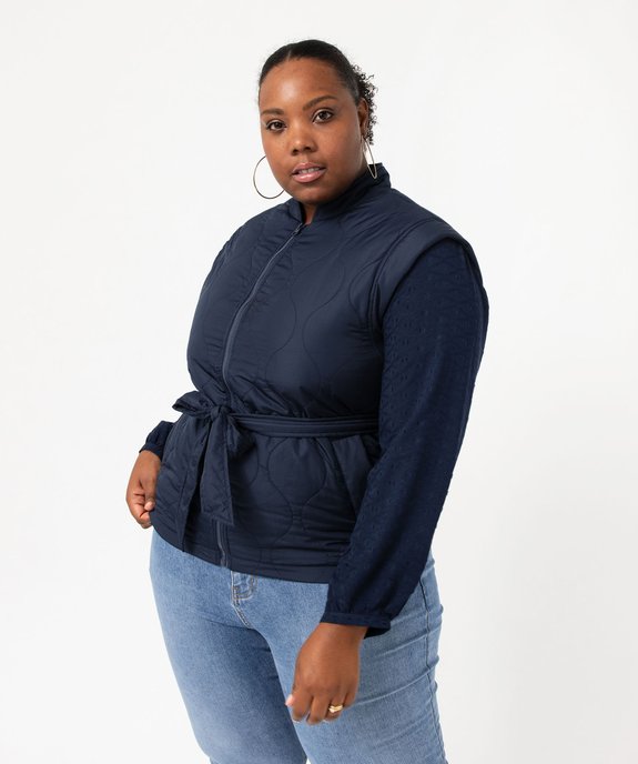 Blouson sans manches matelassé femme grande taille vue1 - GEMO 4G GT - GEMO