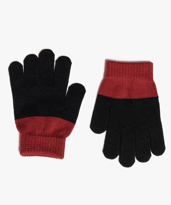 Gants garçon bicolores  vue1 - GEMO (ENFANT) - GEMO