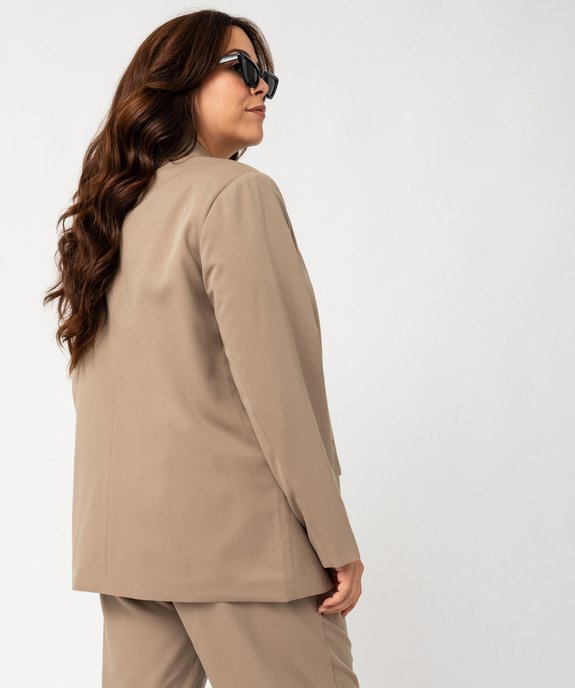 Veste de tailleur fermeture croisée femme grande taille vue3 - GEMO (G TAILLE) - GEMO