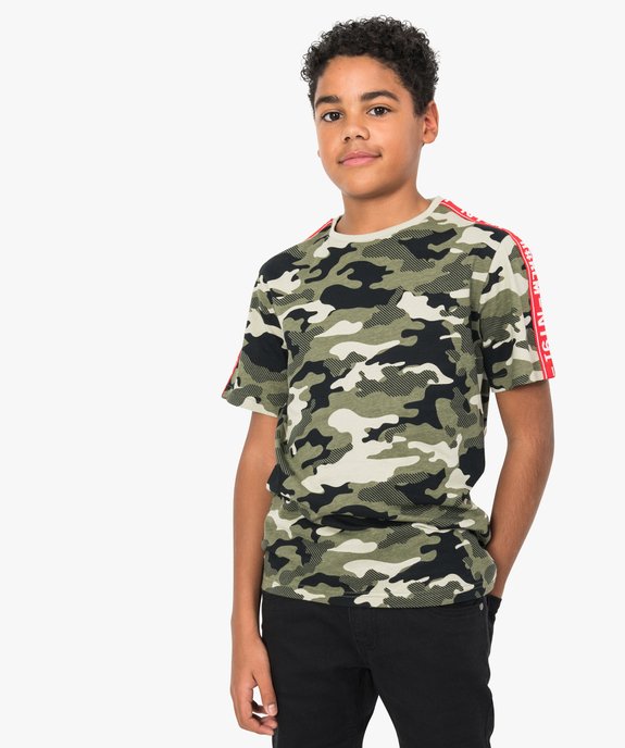 Tee-shirt garçon manches courtes style streetwear vue1 - GEMO (JUNIOR) - GEMO