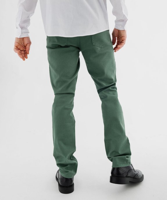 Pantalon en coton coupe Slim homme vue3 - GEMO 4G HOMME - GEMO