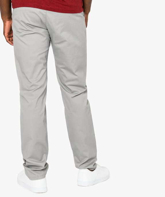 Pantalon homme chino coupe slim vue3 - GEMO (HOMME) - GEMO