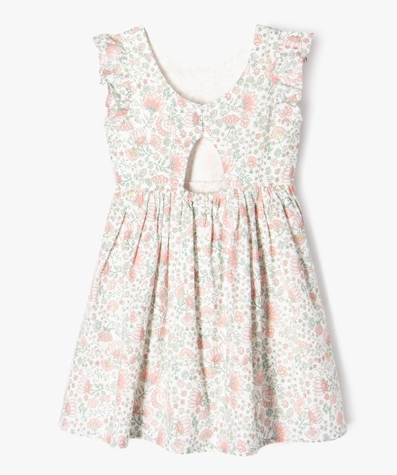 Robe sans manches à motifs fleuris fille vue3 - GEMO (ENFANT) - GEMO