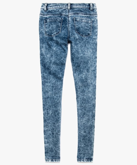 Jean fille coupe skinny effet neige vue2 - GEMO (JUNIOR) - GEMO