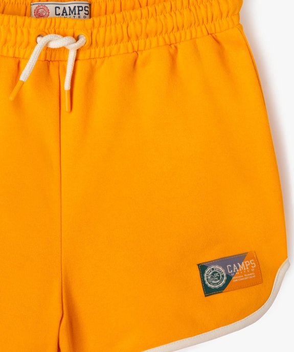 Short de sport avec taille élastique fille - Camps United vue2 - CAMPS G4G - GEMO