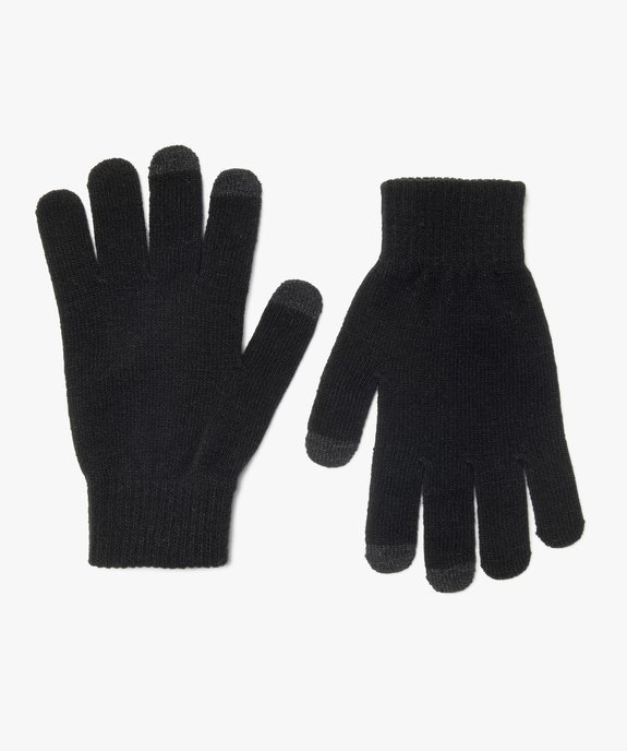 Gants unis compatibles écrans tactiles femme vue1 - GEMO (ACCESS) - GEMO