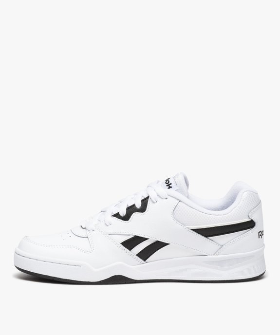 Baskets homme low-cut dessus en cuir uni à lacets - Reebok vue3 - REEBOK - GEMO