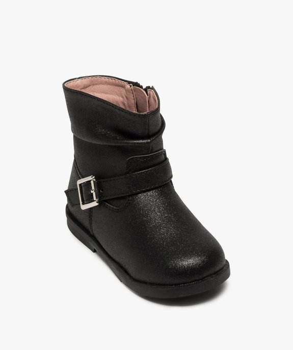 Bottines bébé fille irisées avec boucle métallique vue5 - GEMO(BEBE DEBT) - GEMO