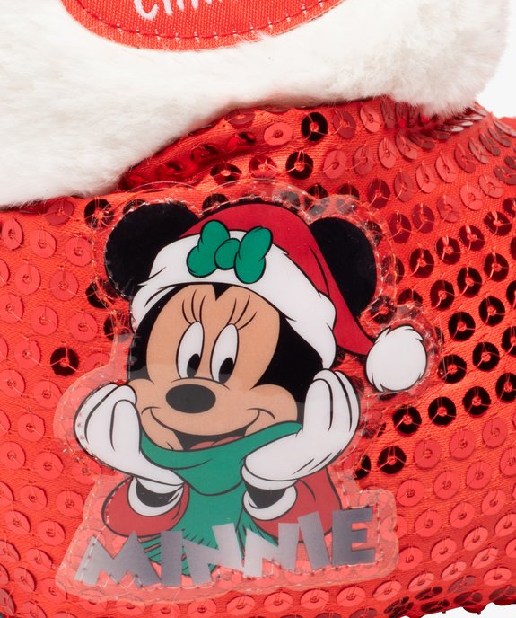 Chaussons fille en volume Père Noël - Minnie vue6 - MINNIE - GEMO