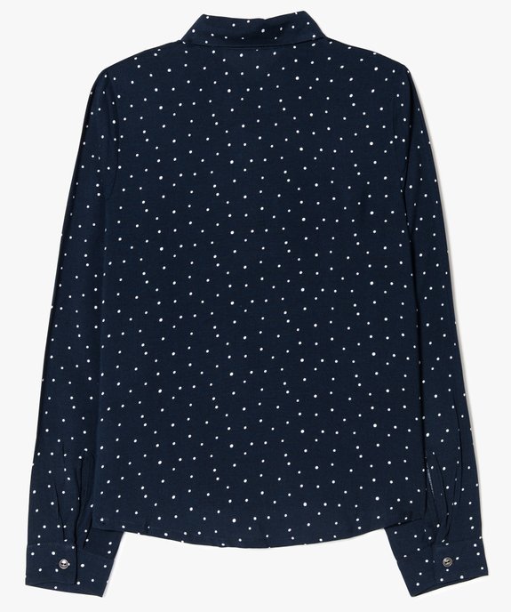 Chemise fluide boutonnée à motifs vue2 - GEMO (JUNIOR) - GEMO