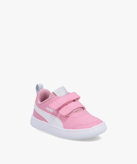 Baskets bébé bicolores à scratch – Puma Courtflex vue2 - PUMA - GEMO