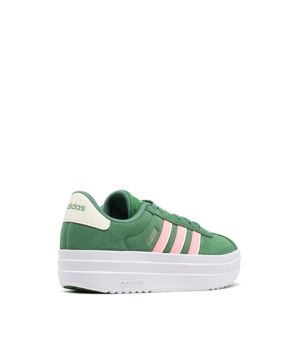 Baskets femme en cuir lisse avec semelle plateforme VL Court bold - Adidas vue8 - ADIDAS - GEMO