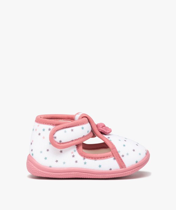 Chaussons bébé fille avec motifs étoiles et noeud sur le dessus vue1 - GEMO (ENFANT) - GEMO