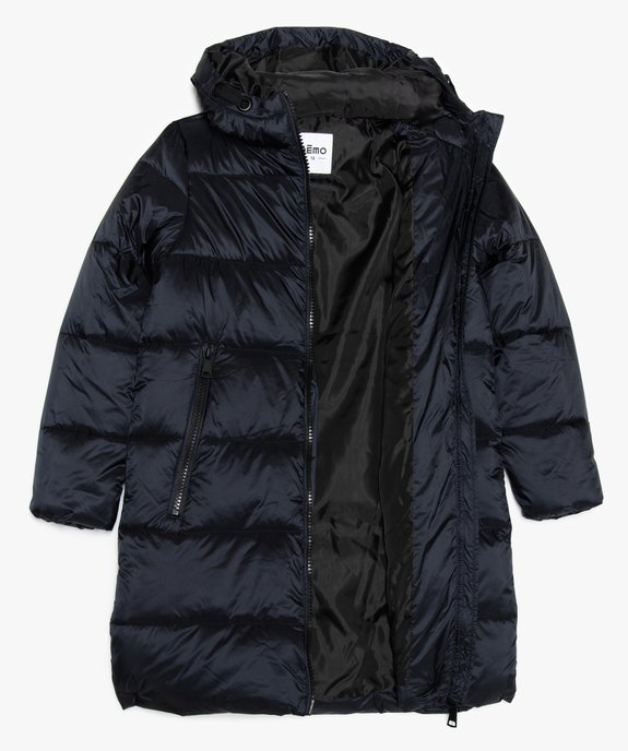 Parka fille longue à gros zips vue2 - GEMO (JUNIOR) - GEMO