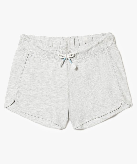 Short fluide en coton avec taille élastiquée vue1 - GEMO (JUNIOR) - GEMO