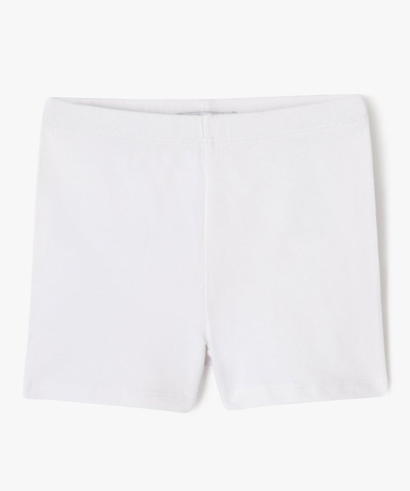 Short moulant en coton stretch fille vue1 - GEMO 4G FILLE - GEMO