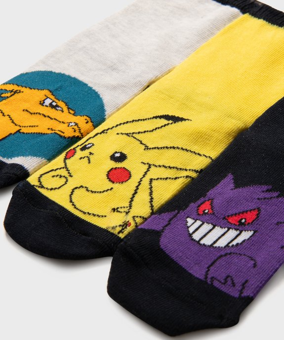 Chaussettes Pokemon garçon (lot de 3)  vue2 - POKEMON - GEMO