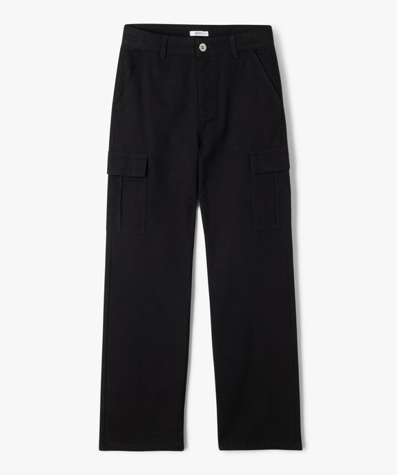 Pantalon cargo coupe straight à taille ajustable fille vue1 - GEMO 4G FILLE - GEMO