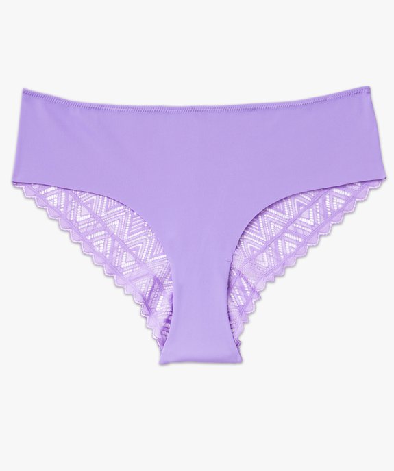 Shorty en microfibre et dentelle femme vue4 - GEMO(HOMWR FEM) - GEMO