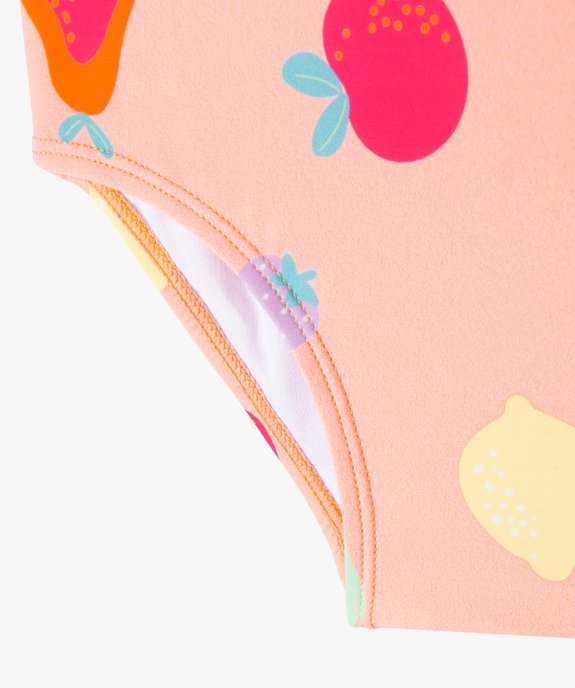 Maillot de bain une pièce à motifs fruits bébé fille vue4 - GEMO 4G BEBE - GEMO