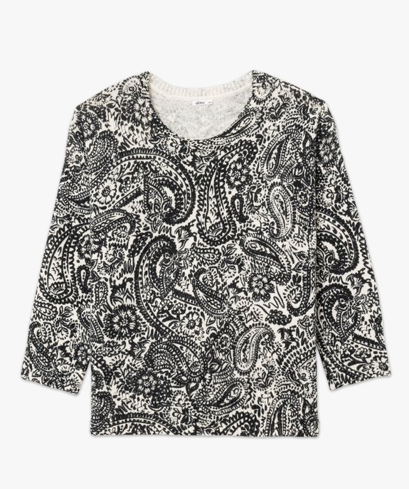 Pull femme grande taille à motifs abstraits vue4 - GEMO(FEMME PAP) - GEMO