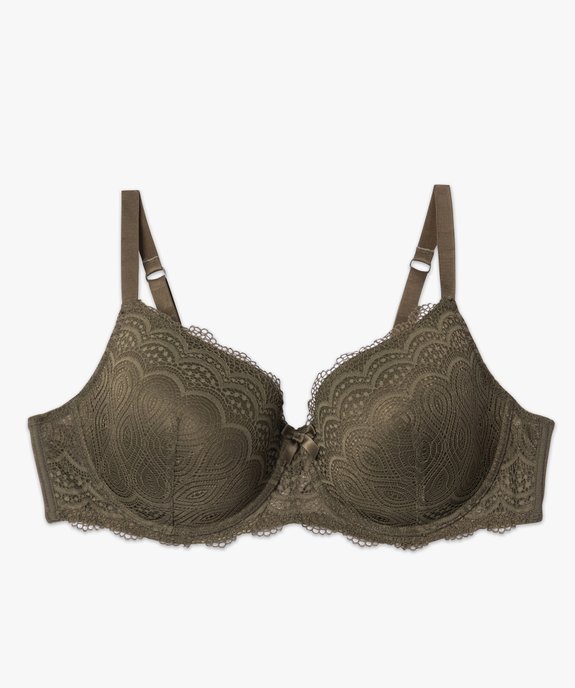 Soutien-gorge grande taille à armatures et coques fines  vue4 - GEMO(HOMWR FEM) - GEMO