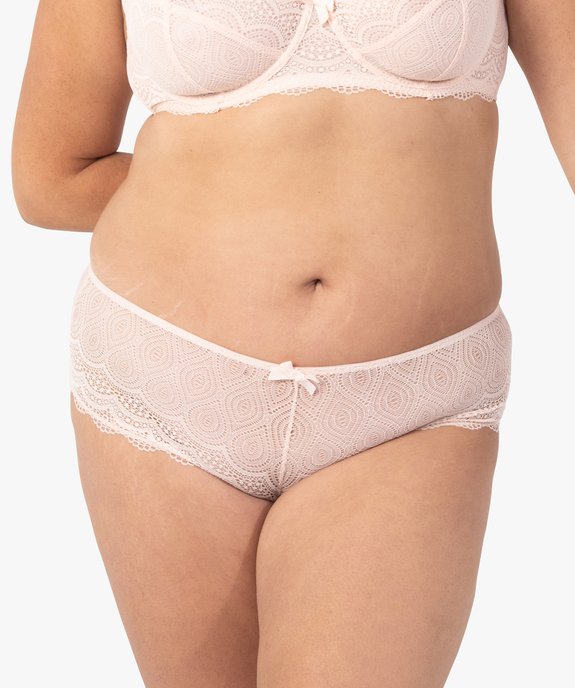 Shorty en dentelle et tulle femme grande taille vue1 - GEMO(HOMWR FEM) - GEMO