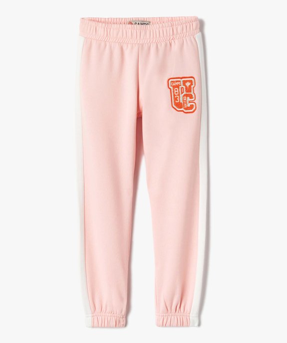 Pantalon de jogging fille avec bandes contrastantes - Camps United vue2 - CAMPS UNITED - GEMO