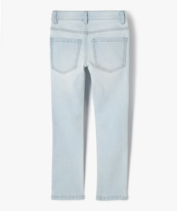 Jean délavé coupe skinny garçon vue3 - GEMO (ENFANT) - GEMO