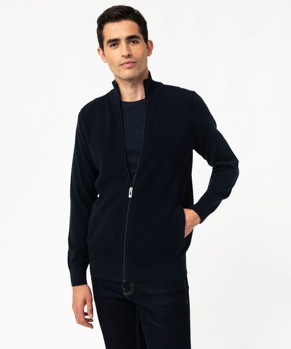 Gilet zippé à col montant homme vue1 - GEMO (HOMME) - GEMO