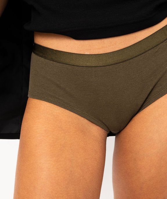 Shorty en maille côtelée femme (lot de 2) vue2 - GEMO 4G FEMME - GEMO