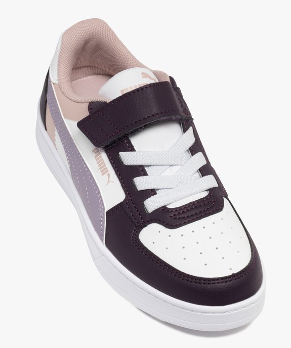 Baskets fille tricolores avec lacets élastiques Caven - Puma vue5 - PUMA - GEMO